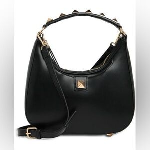 BCBG Black Studded Shoulder Bag NWT